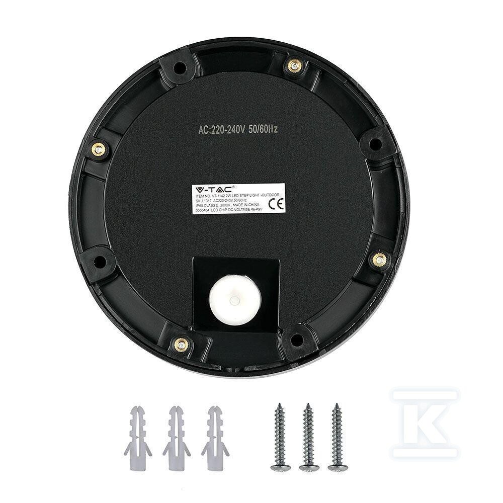 Oprawa schodowa 2W LED V-TAC czarna - 211316