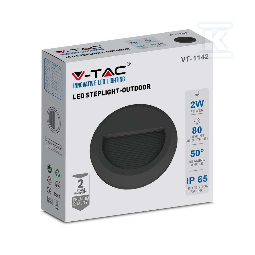 Oprawa schodowa 2W LED V-TAC czarna - 211317