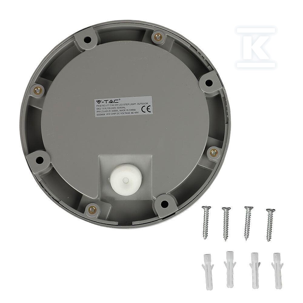 Oprawa schodowa 2W LED V-TAC szara - 211319