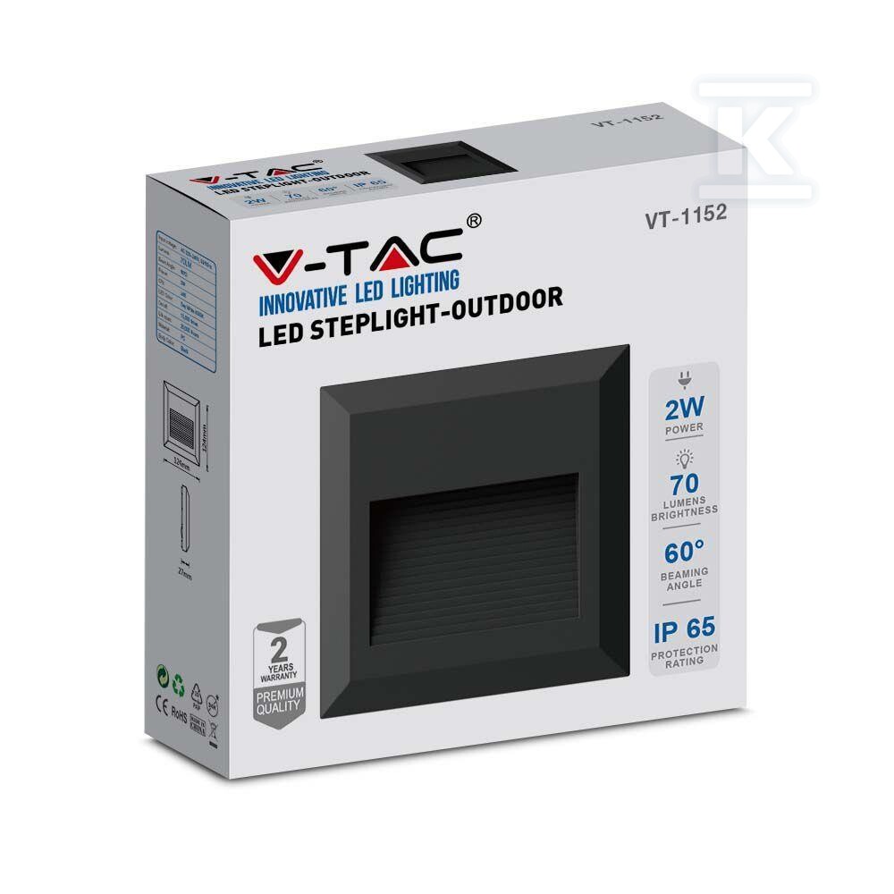 Oprawa schodowa 2W LED V-TAC czarna - 211322