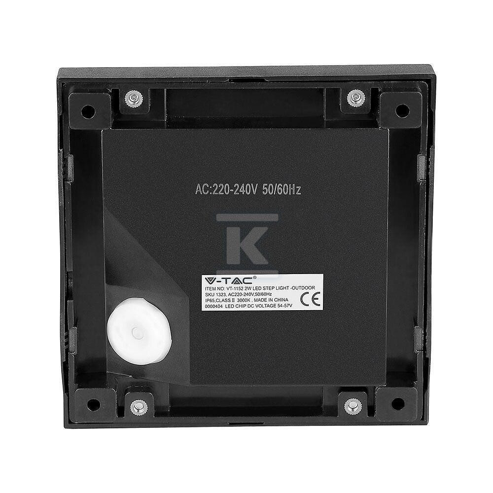 Oprawa schodowa 2W LED V-TAC czarna - 211323