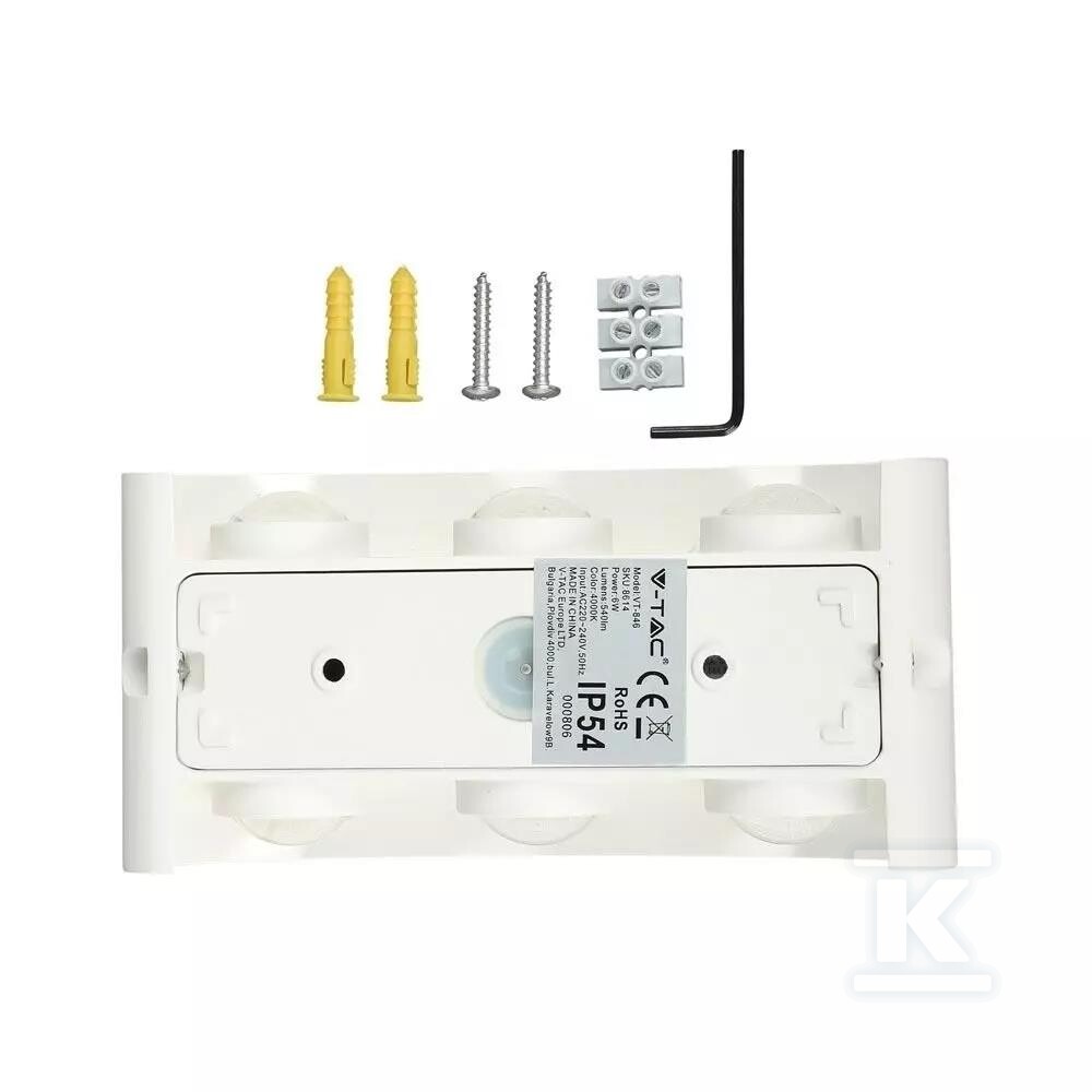 Oprawa ścienna góra dół V-TAC 5W LED - 218613