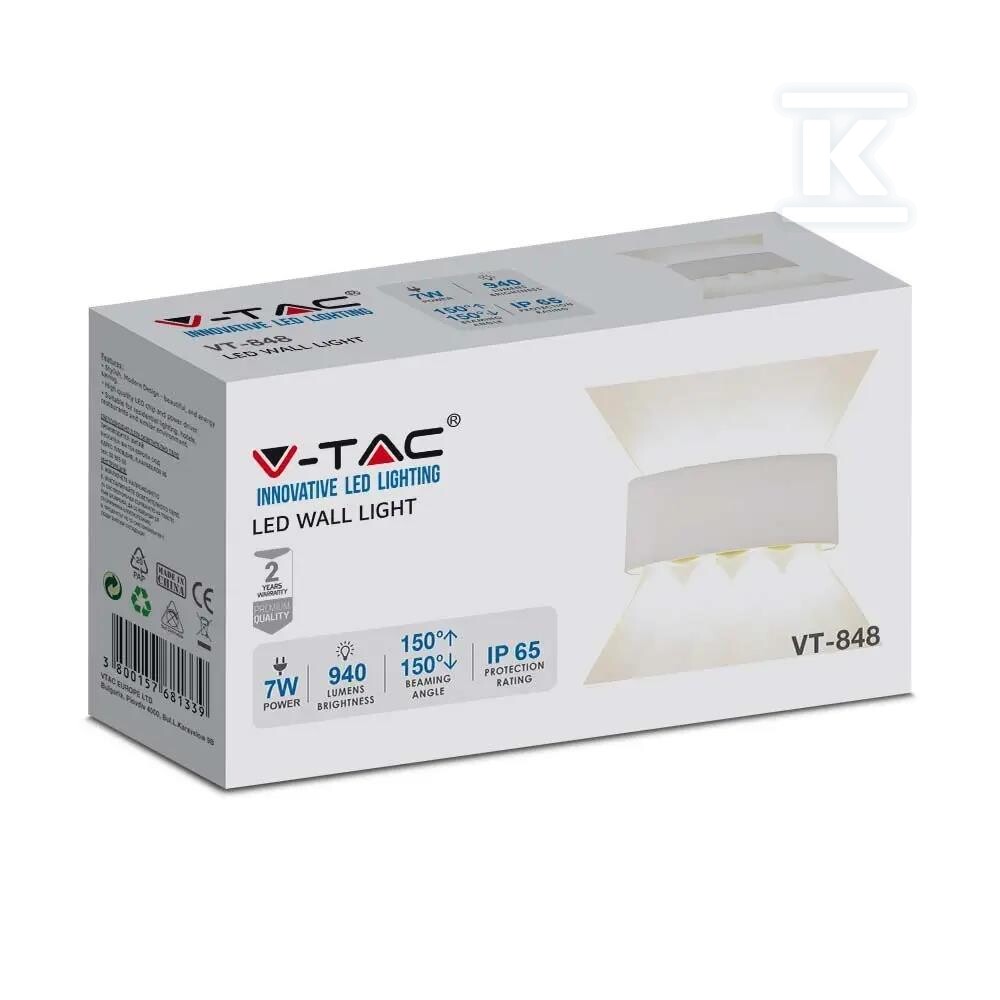 Oprawa ścienna góra dół V-TAC 8W LED - 218617