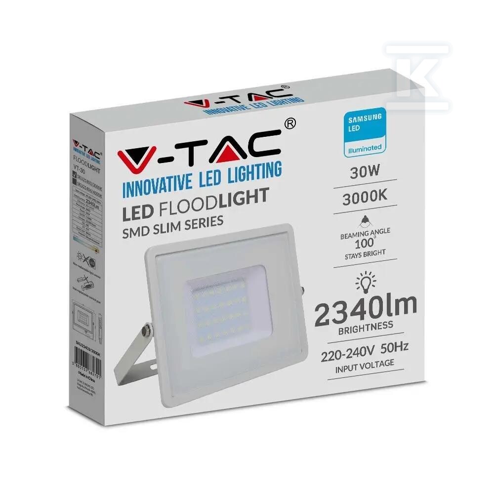 Naświetlacz LED V-TAC 30W SAMSUNG CHIP - 21404