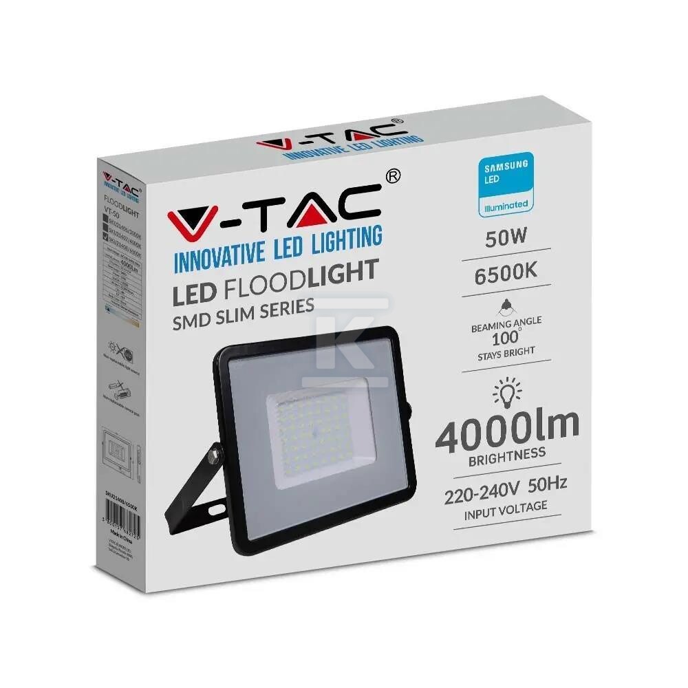 Naświetlacz LED V-TAC 50W SAMSUNG CHIP - 21406