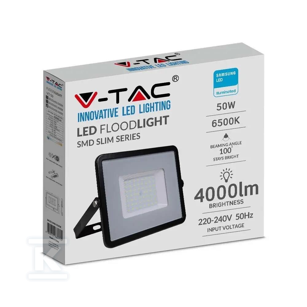 Naświetlacz LED V-TAC 50W SAMSUNG CHIP - 21407