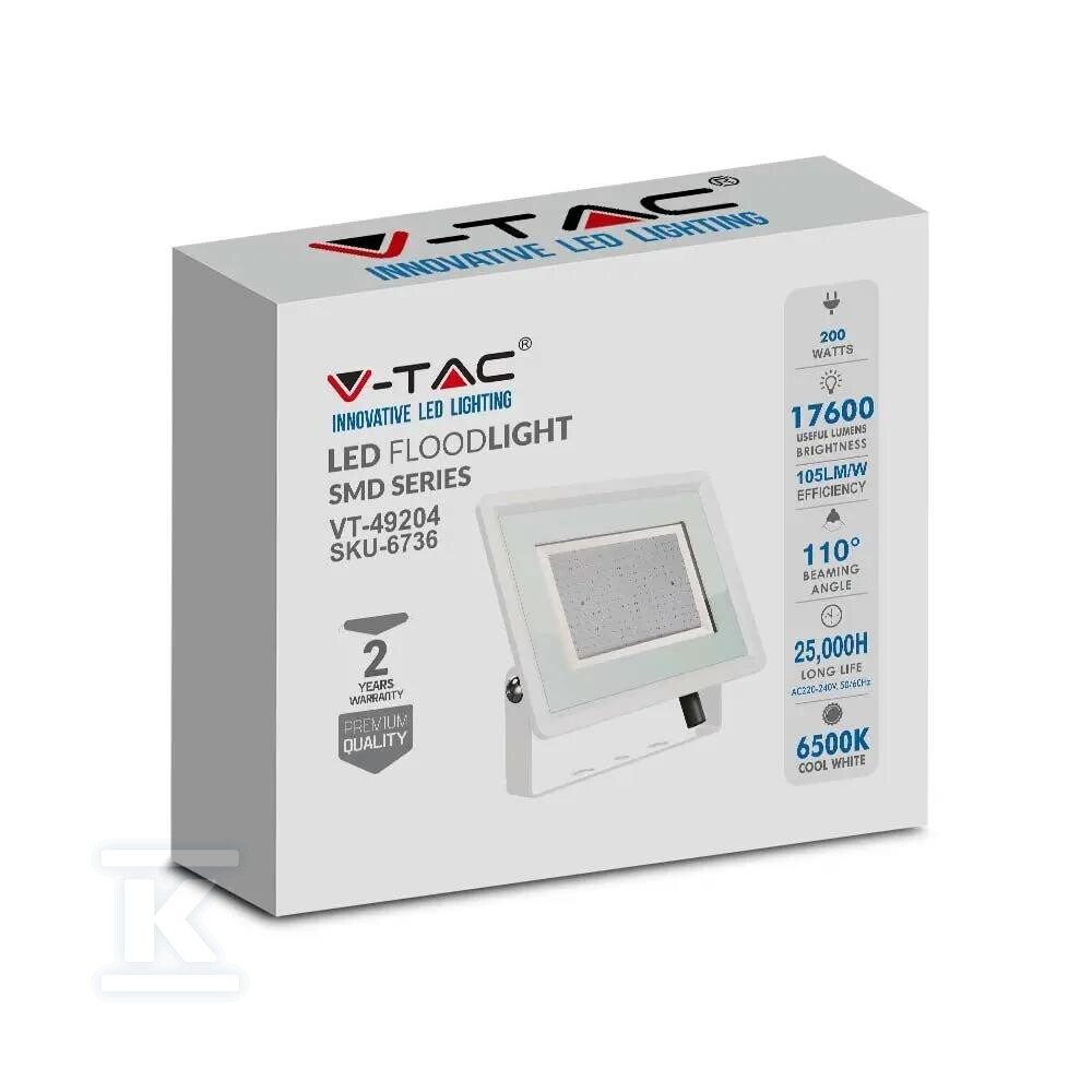 Naświetlacz LED V-TAC 200W SMD F-class - 6736