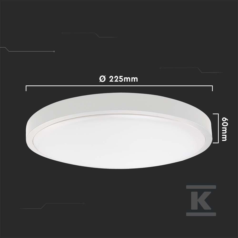 Plafon V-TAC 18W LED okrągły IP44 - 7659
