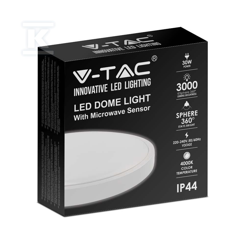 Plafon V-TAC 30W LED okrągły IP44 - 7665