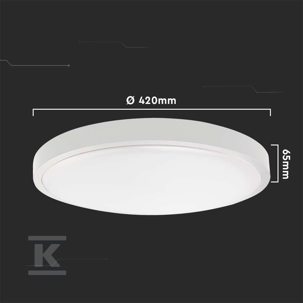 Plafon V-TAC 30W LED okrągły IP44 - 7665