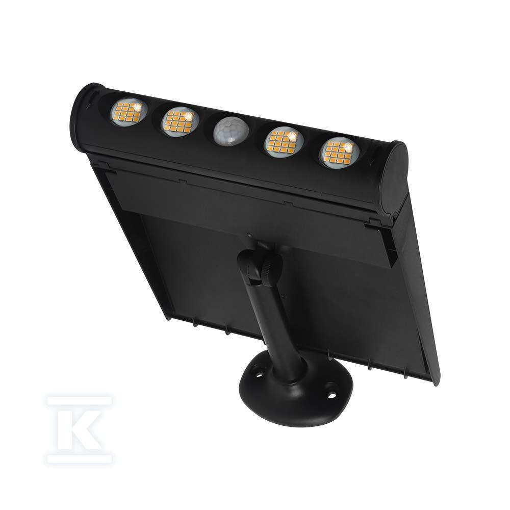 Naświetlacz solarny 8W LED czarny 8w1 - 6844