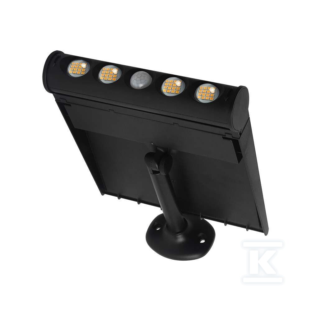 Naświetlacz solarny 8W LED czarny 8w1 - 6849