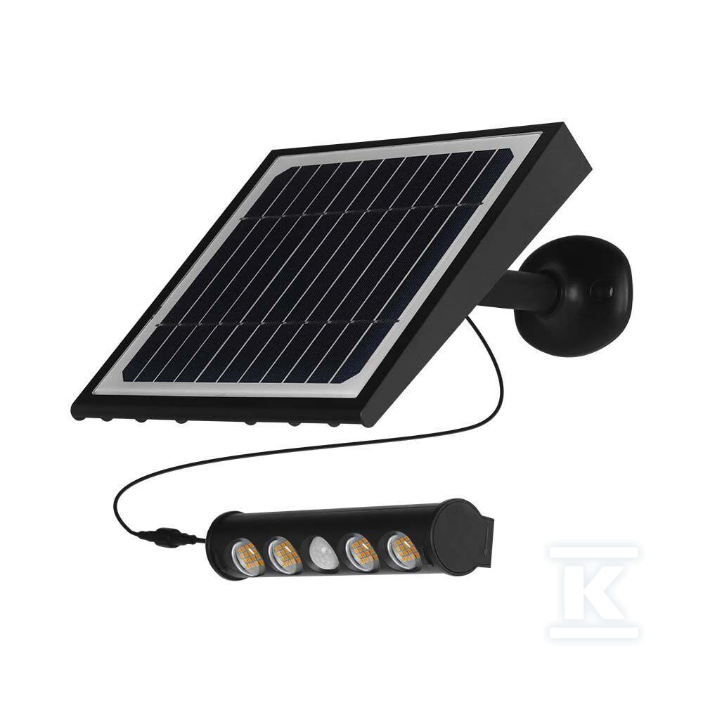 Naświetlacz solarny 8W LED czarny 8w1 - 6849