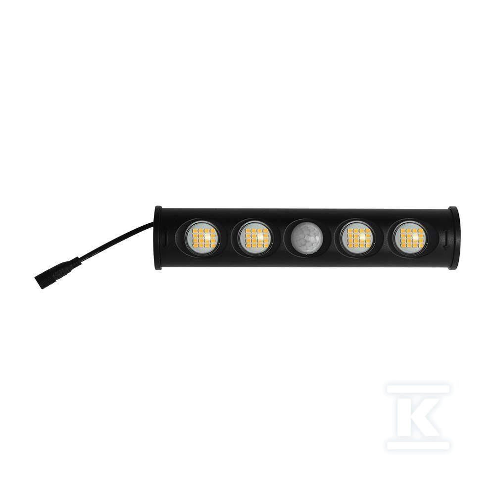 Naświetlacz solarny 8W LED czarny 8w1 - 6850