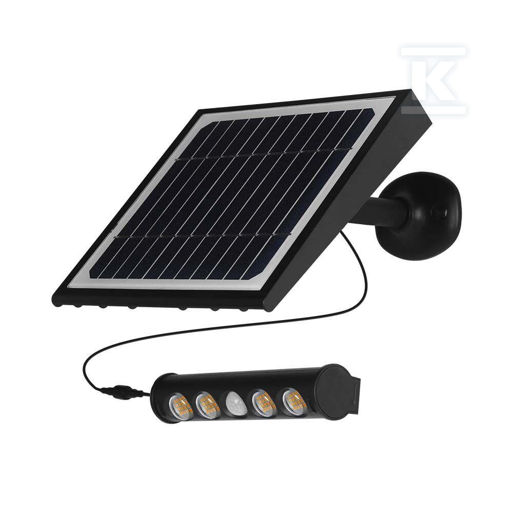 Naświetlacz solarny 8W LED czarny 8w1 - 6850