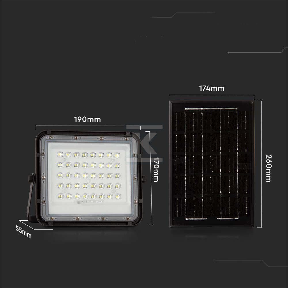 Naświetlacz LED solarny V-TAC 6W pilot - 7822
