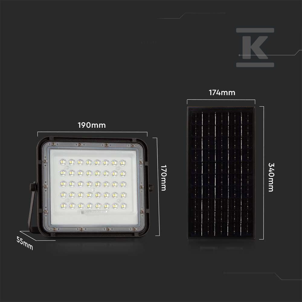 Naświetlacz LED solarny V-TAC 10W pilot - 7824