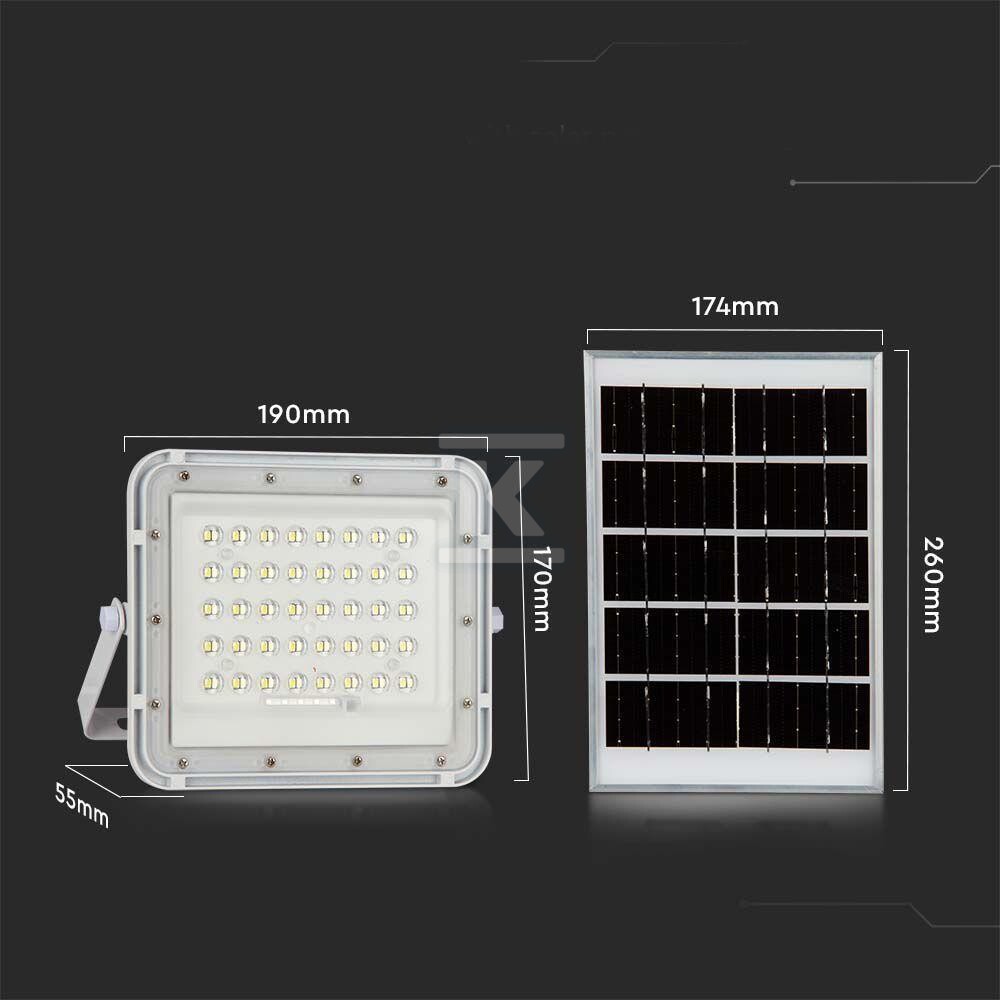 Naświetlacz LED solarny V-TAC 6W pilot - 7839