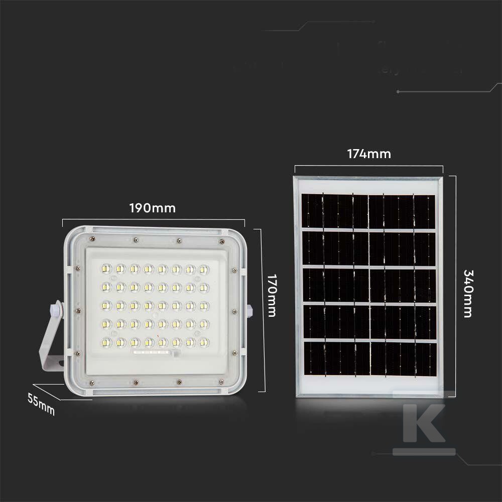 Naświetlacz LED solarny V-TAC 10W pilot - 7841