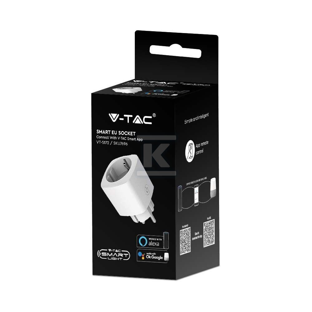 Gniazdo inteligentne V-TAC smart plug - 7696