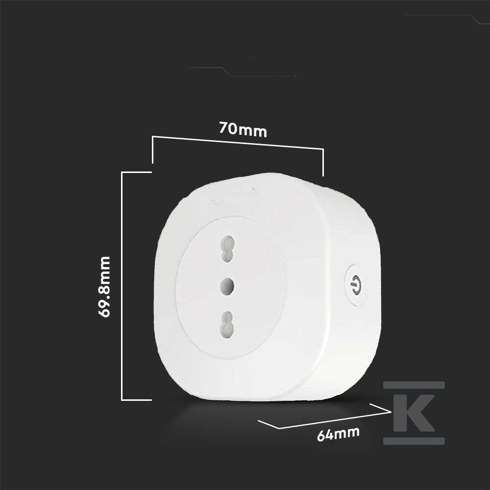 Gniazdo inteligentne V-TAC smart plug - 7698