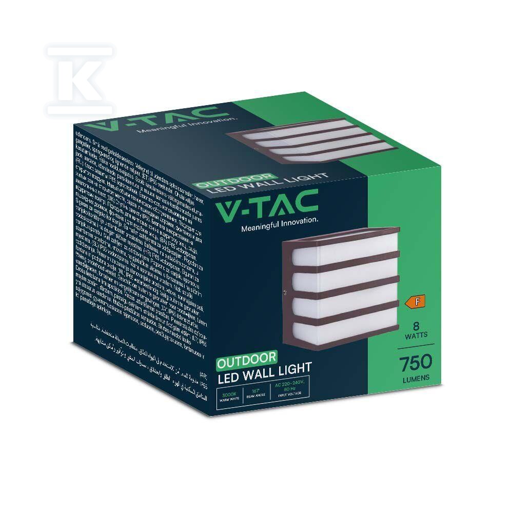 Oprawa ścienna ogrodowa V-TAC 8W LED - 10284