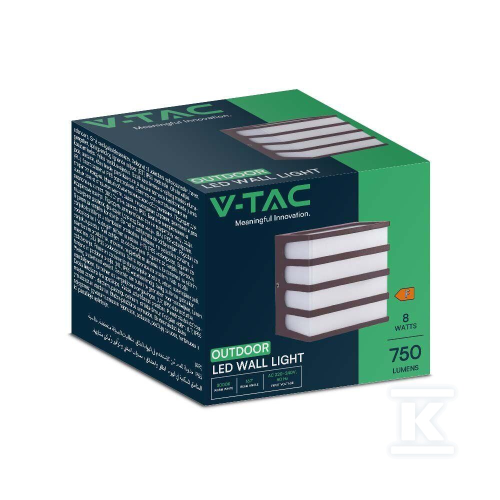 Oprawa ścienna ogrodowa V-TAC 8W LED - 10285