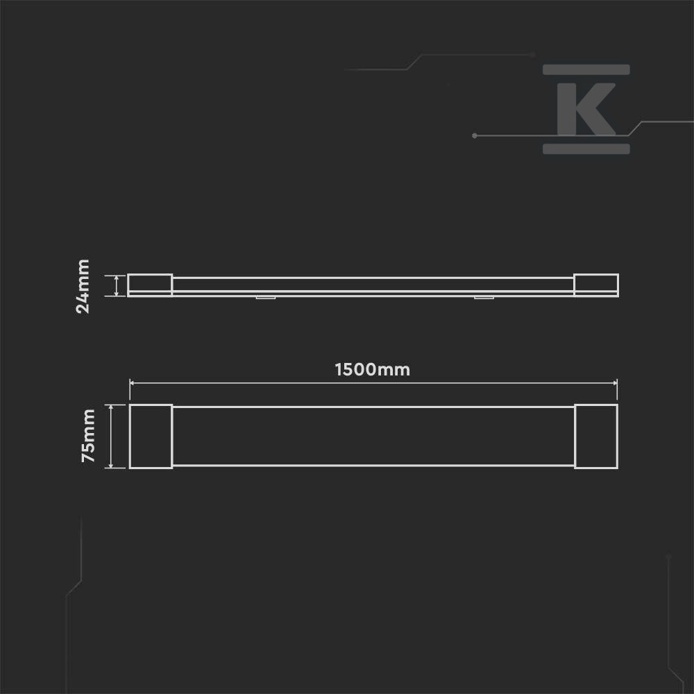 Oprawa V-TAC 50W LED liniowa natynkowa - 8050