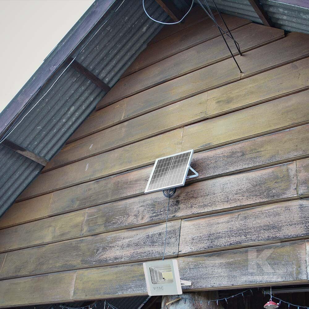 Naświetlacz LED solarny V-TAC 20W biały - 10409
