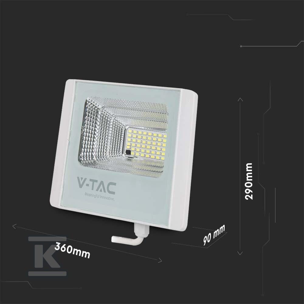 Naświetlacz LED solarny V-TAC 40W biały - 10413