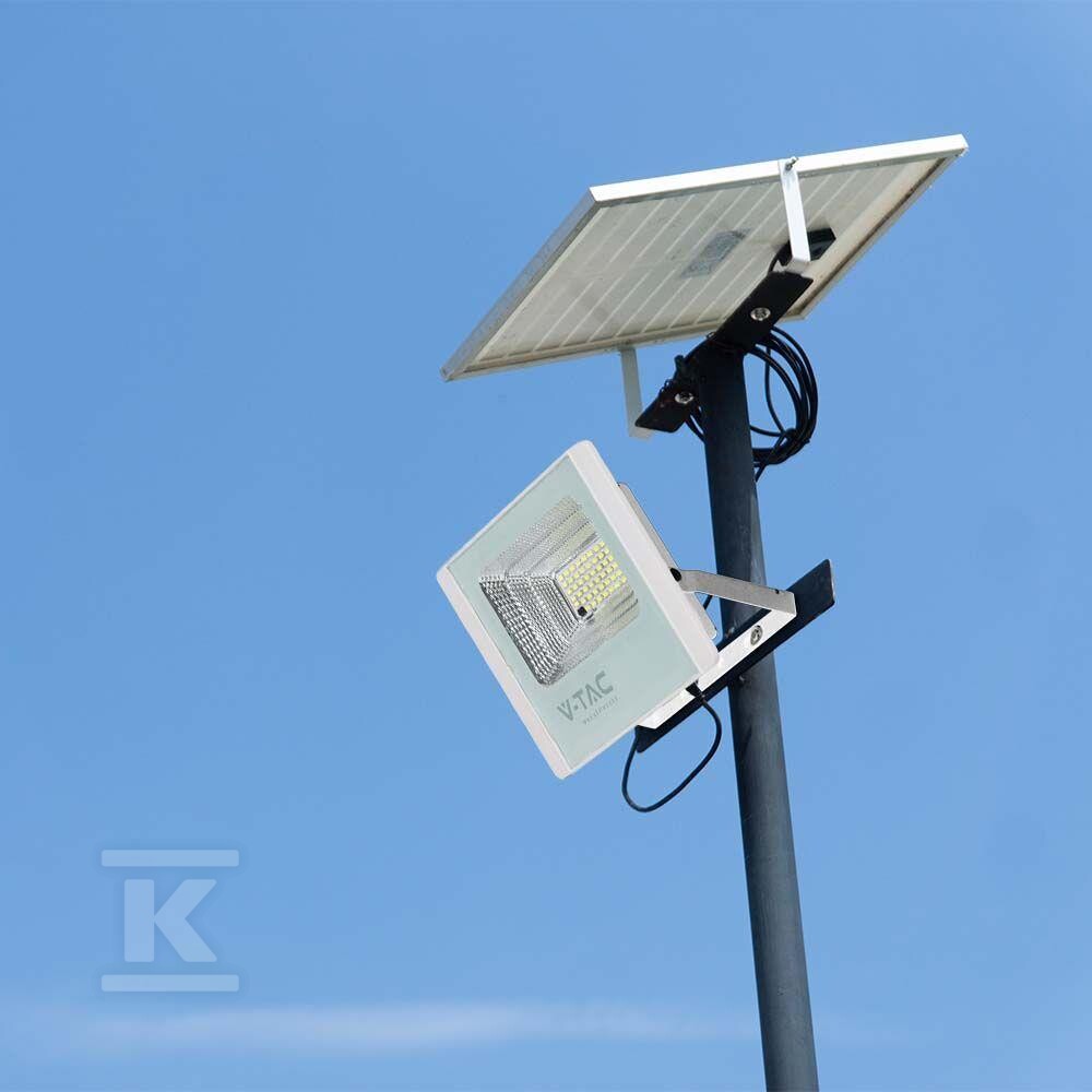 Naświetlacz LED solarny V-TAC 12W biały - 23018