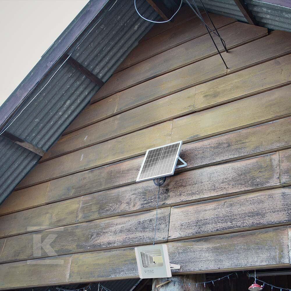 Naświetlacz LED solarny V-TAC 12W biały - 23018