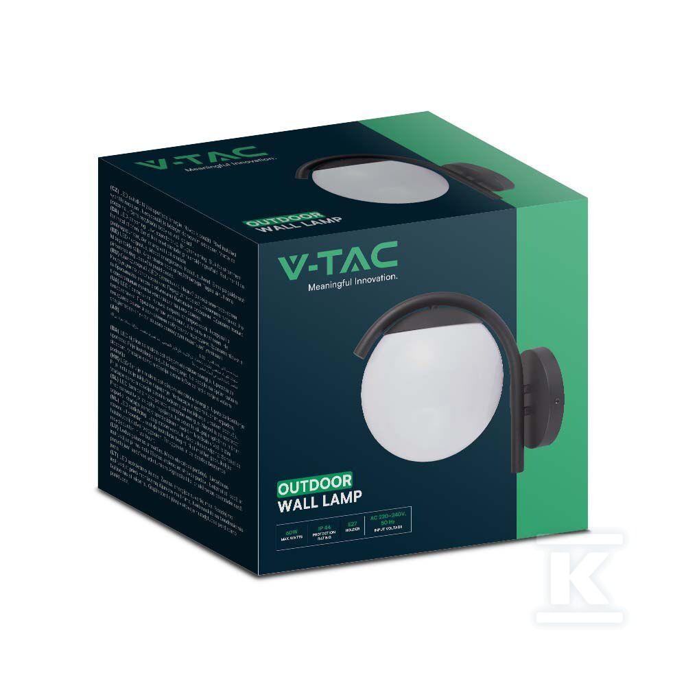 Oprawa ogrodowa kula V-TAC E27 kinkiet - 10420