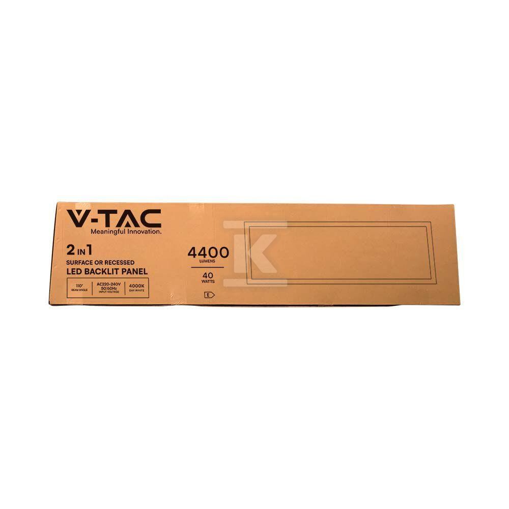 Panel LED V-TAC 40W 1200x300 3w1 - 216626