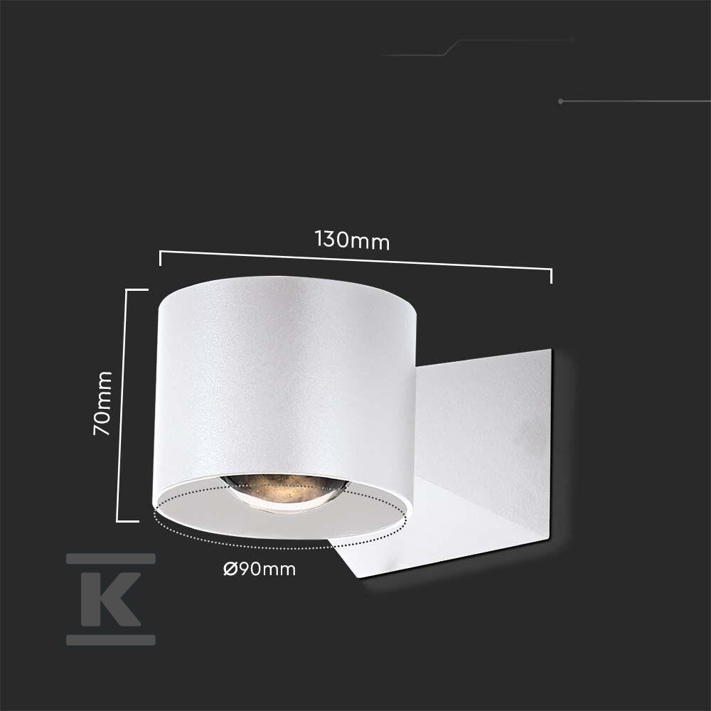 Oprawa ścienna V-TAC 5W kinkiet góra - 10443