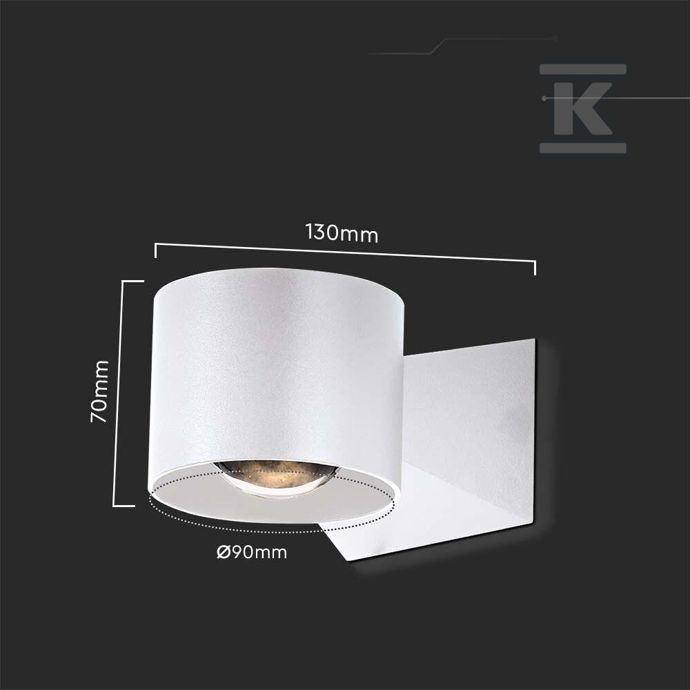 Oprawa ścienna V-TAC 5W kinkiet góra - 10444