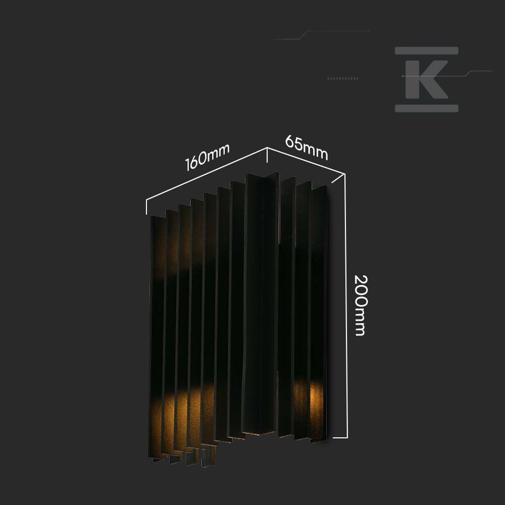 Kinkiet ścienny V-TAC 2x6W LED czarny - 10559