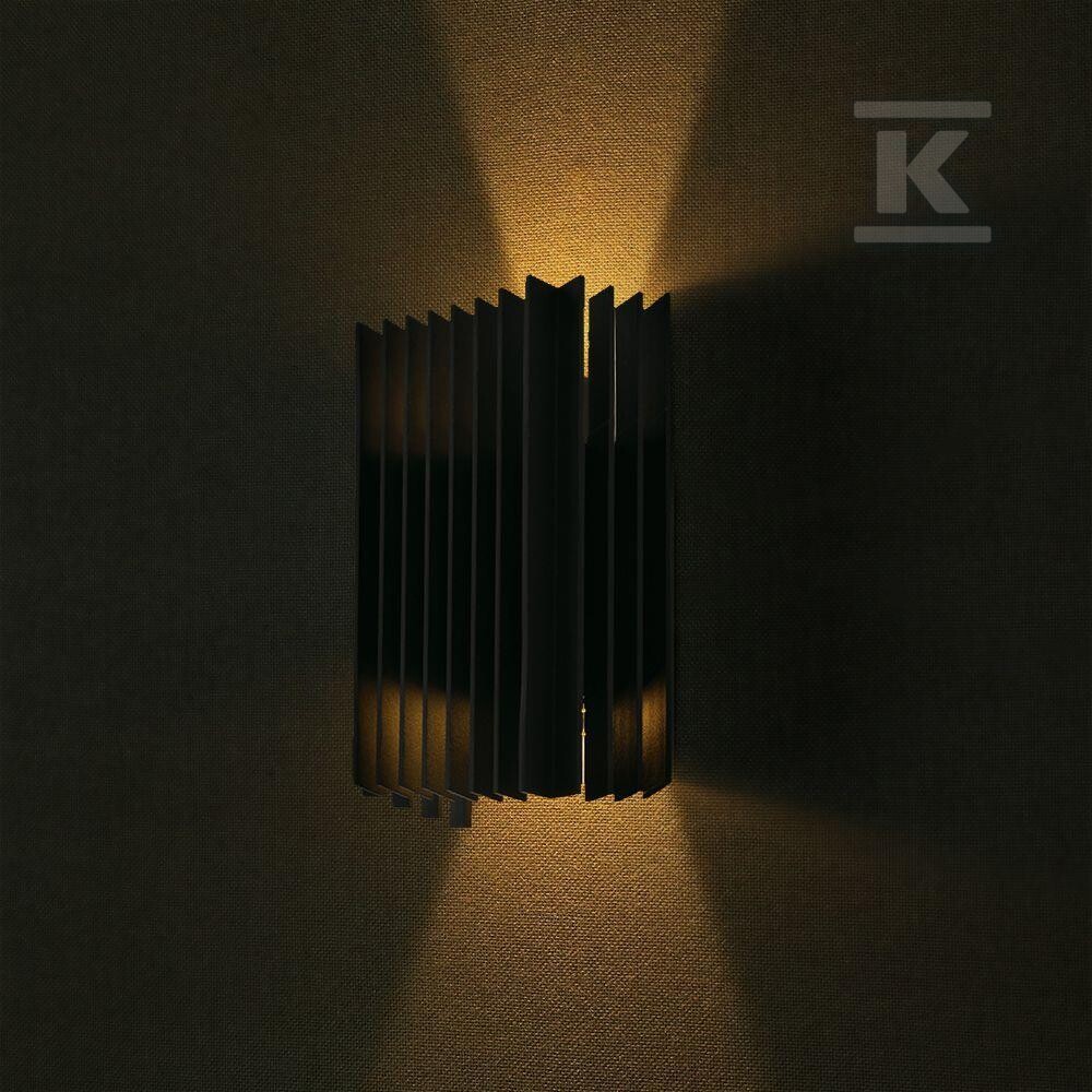 Kinkiet ścienny V-TAC 2x6W LED czarny - 10559