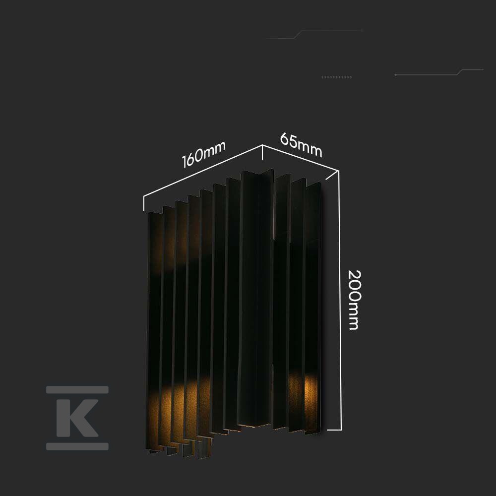 Kinkiet ścienny V-TAC 2x6W LED czarny - 10560