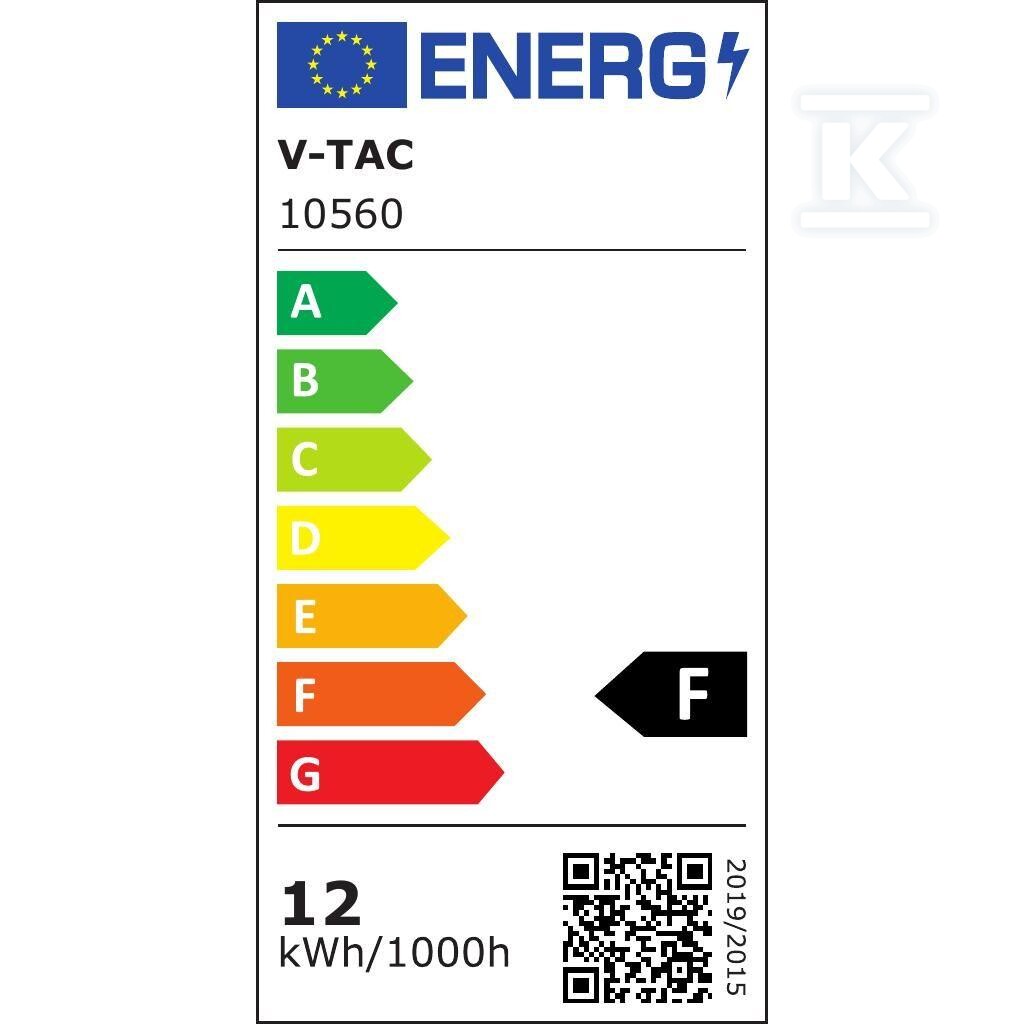 Kinkiet ścienny V-TAC 2x6W LED czarny - 10560