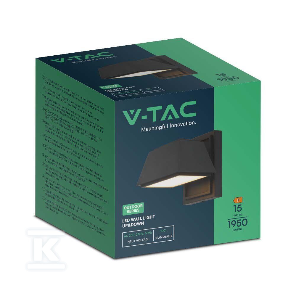 Kinkiet ścienny V-TAC 14W LED czarny - 10564