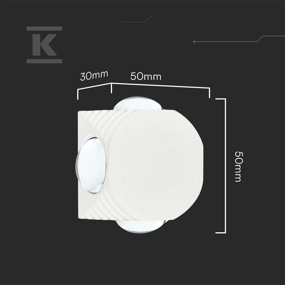 Oprawa ścienna góra dół V-TAC 4W LED - 10589