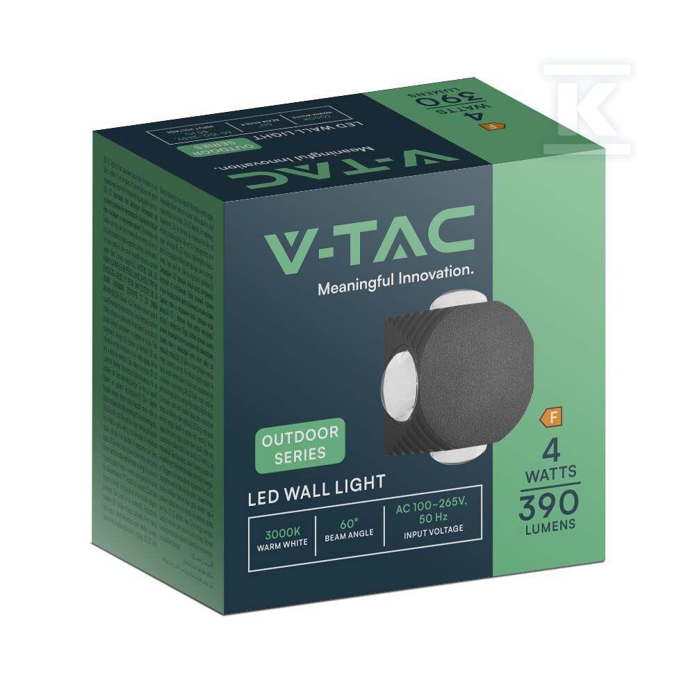 Oprawa ścienna góra dół V-TAC 4W LED - 10590