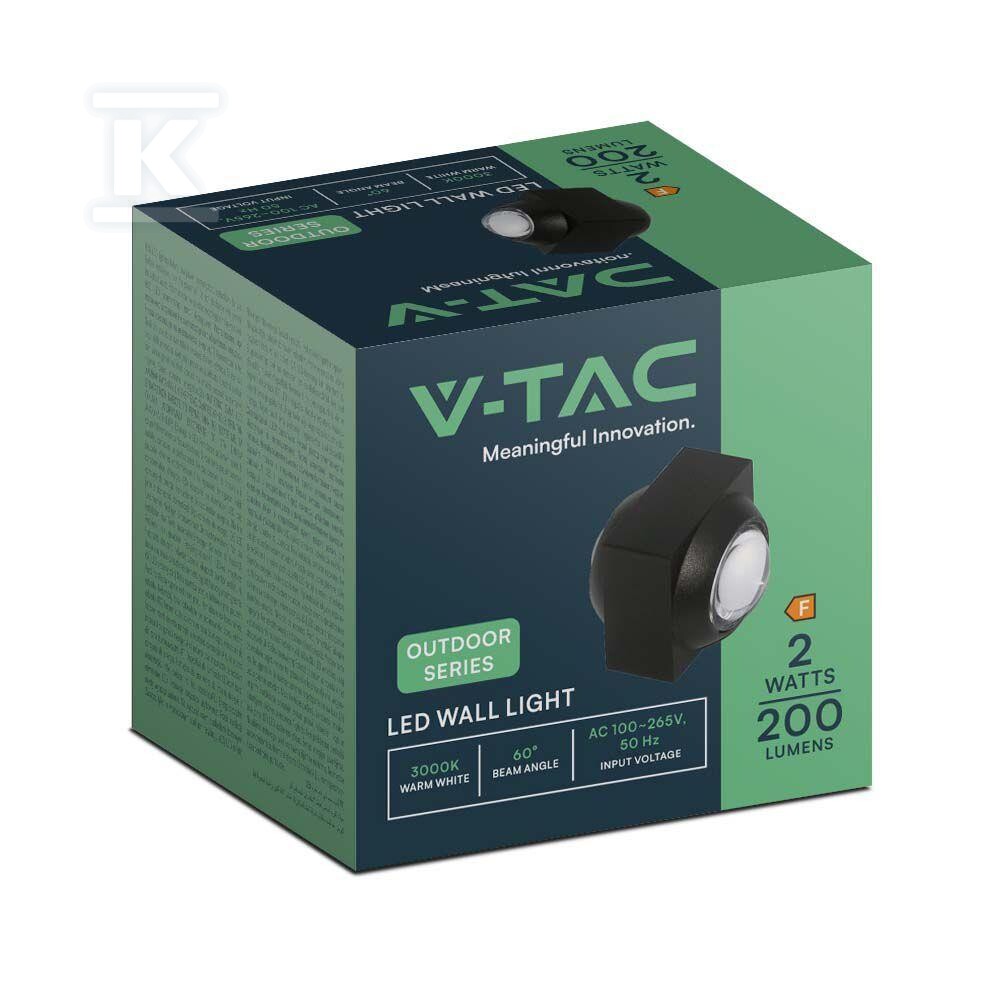 Oprawa ścienna góra dół V-TAC 2W LED - 23028