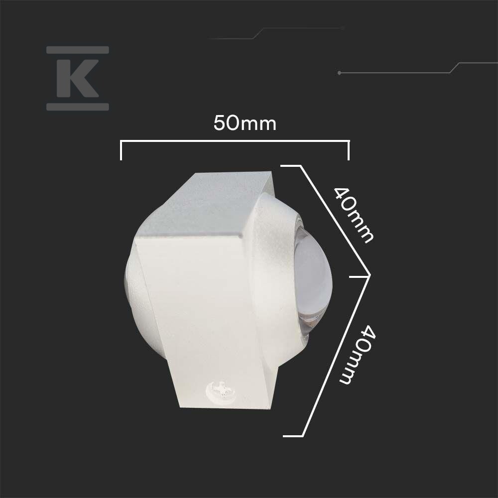 Oprawa ścienna góra dół V-TAC 2W LED - 23029