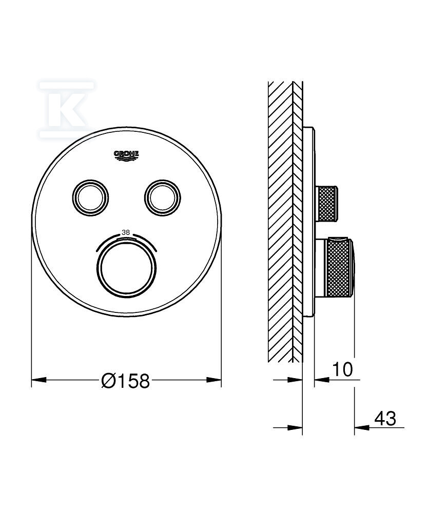 Grohtherm SmartControl Термостатичний - 29119A00