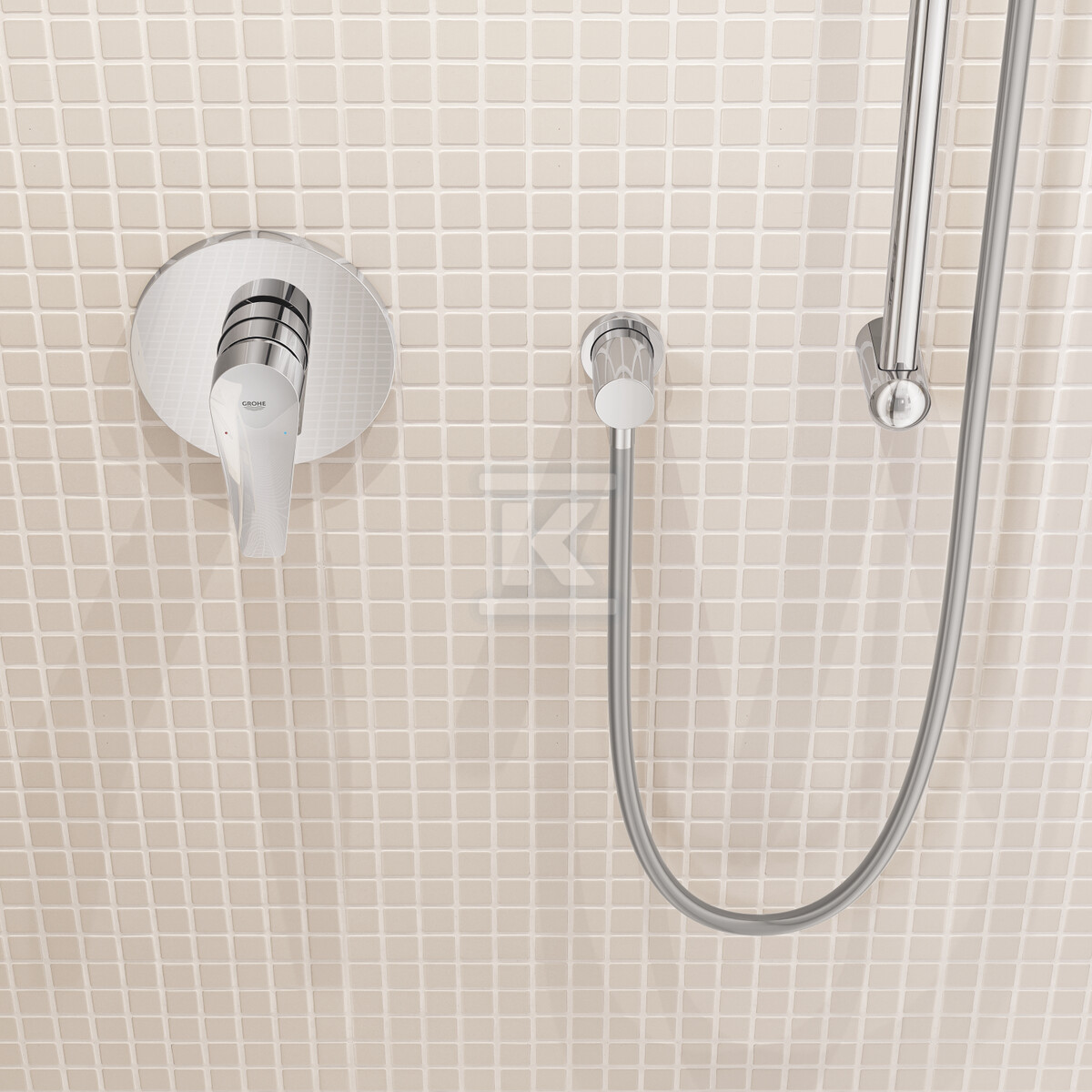BauEdge concealed single lever mixer - 24161001