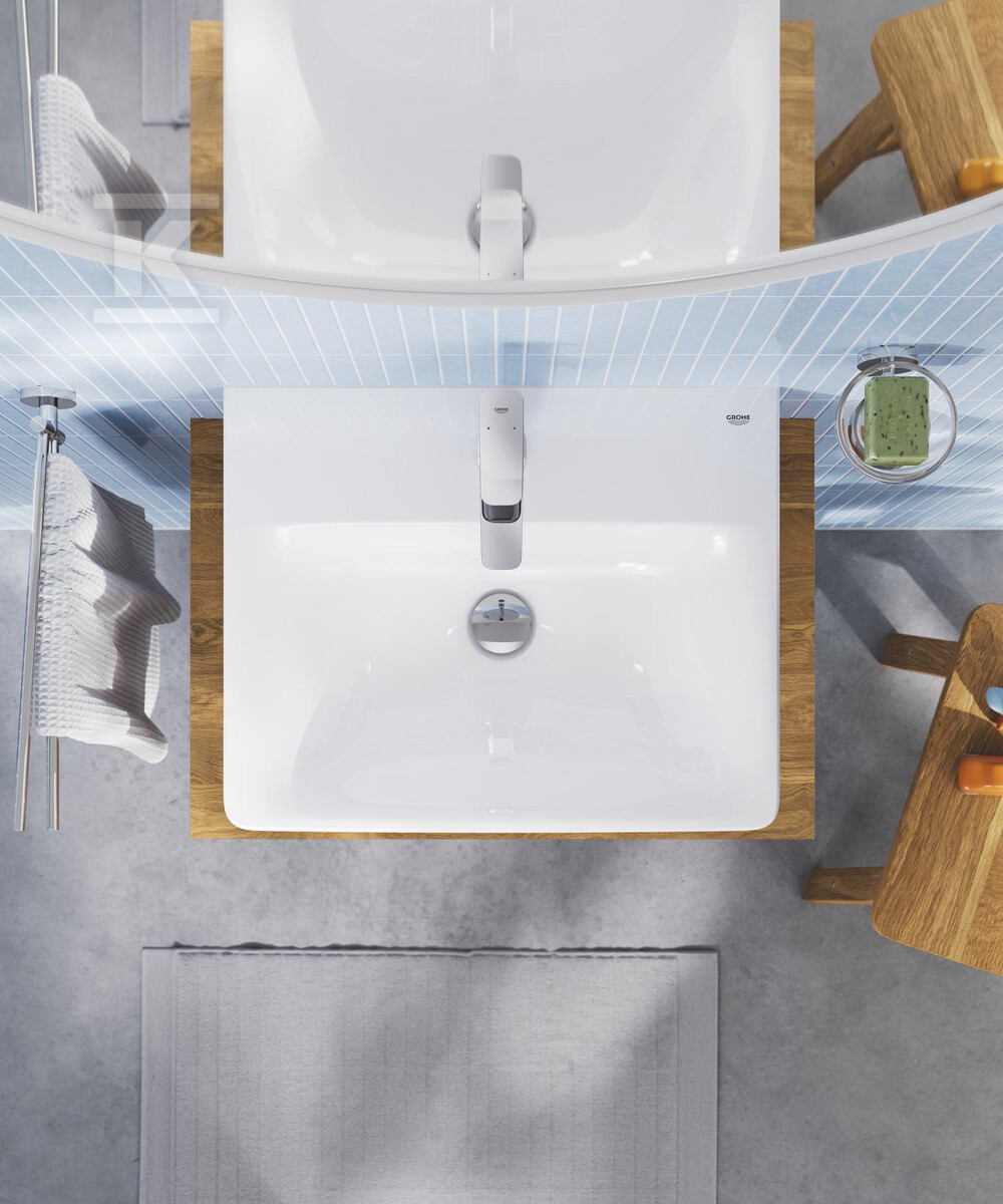 Lavabo sospeso 55 cm, con troppo pieno, - 102430SH00
