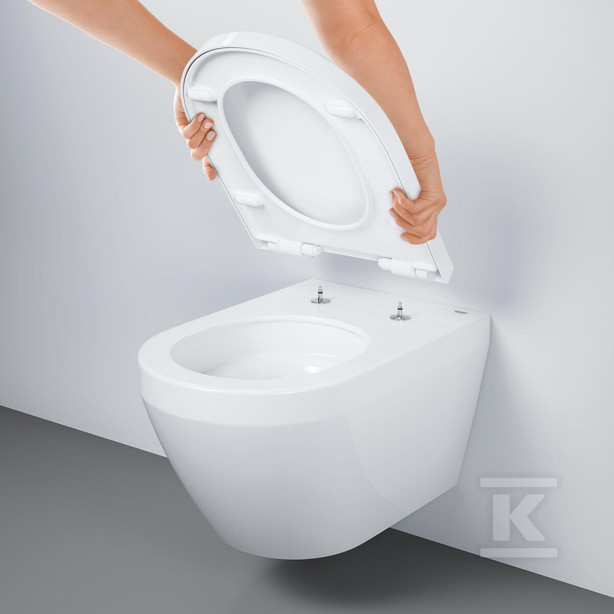 WC sospeso, con sedile e coperchio, - 102510SH00