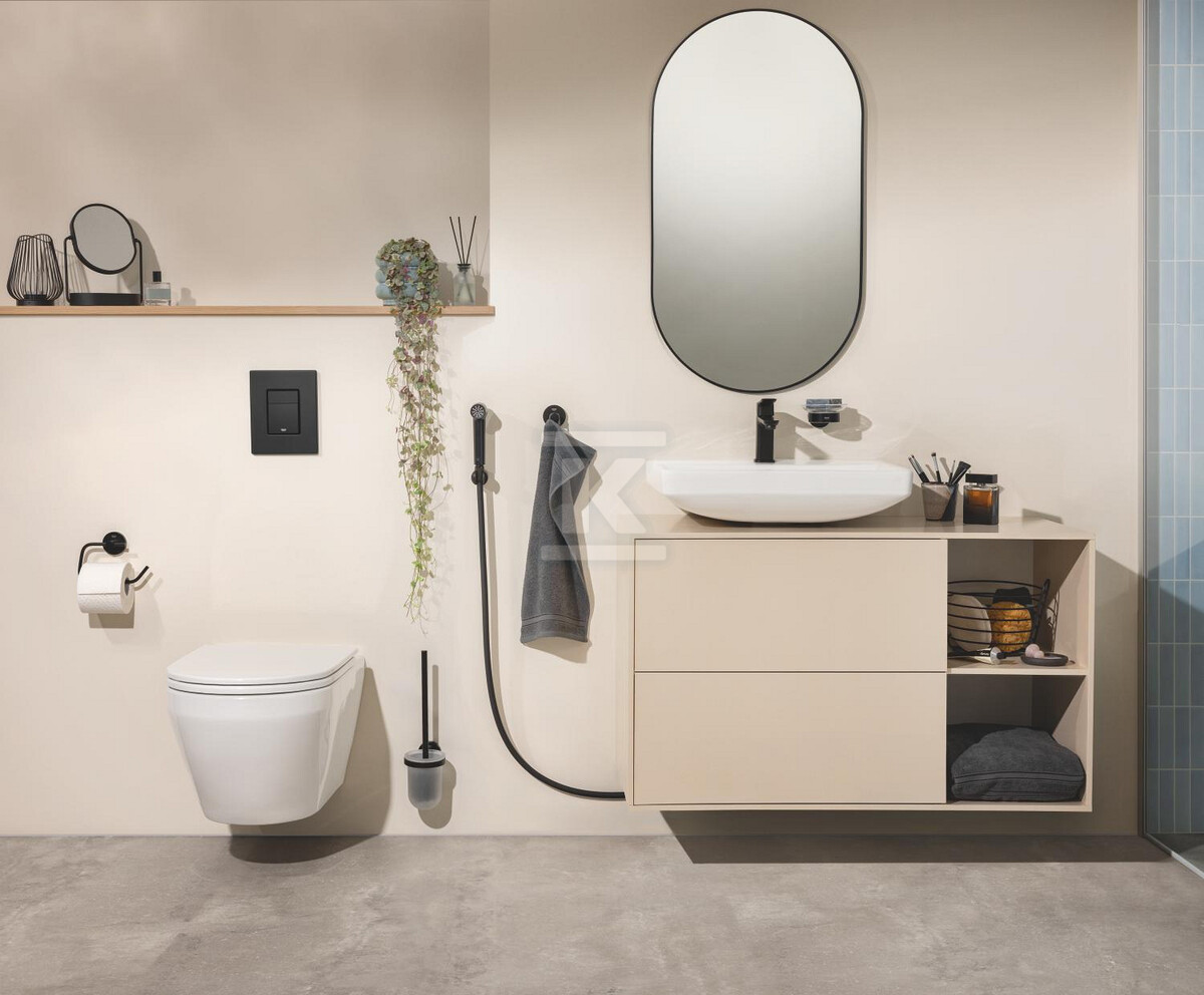 Lavabo sospeso 55 cm, con troppo pieno, - 102430SH00